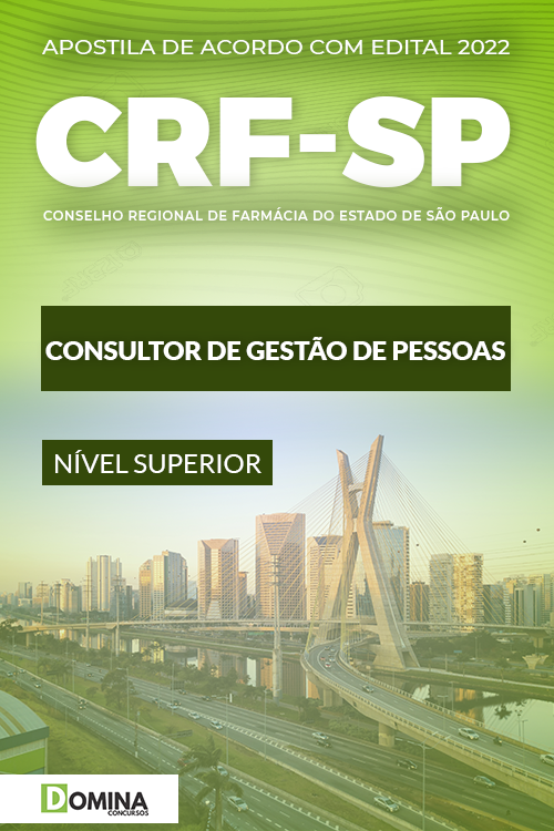 Apostila Concurso CRF SP 2022 Consultor Gestão Pessoas
