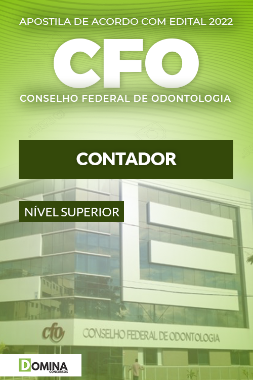 Apostila Digital Concurso Público CFO 2022 Contador