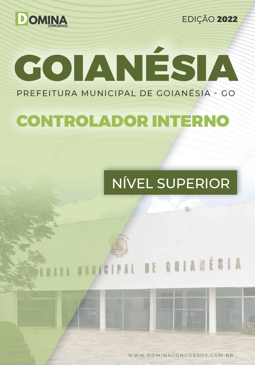 Apostila Câmara Goianésia GO 2022 Controlador Interno