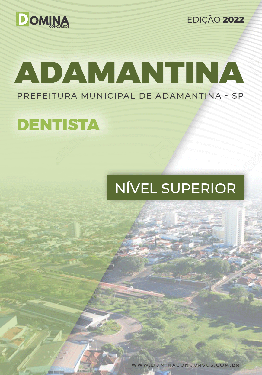 Apostila Concurso Pref Adamantina SP 2022 Dentista