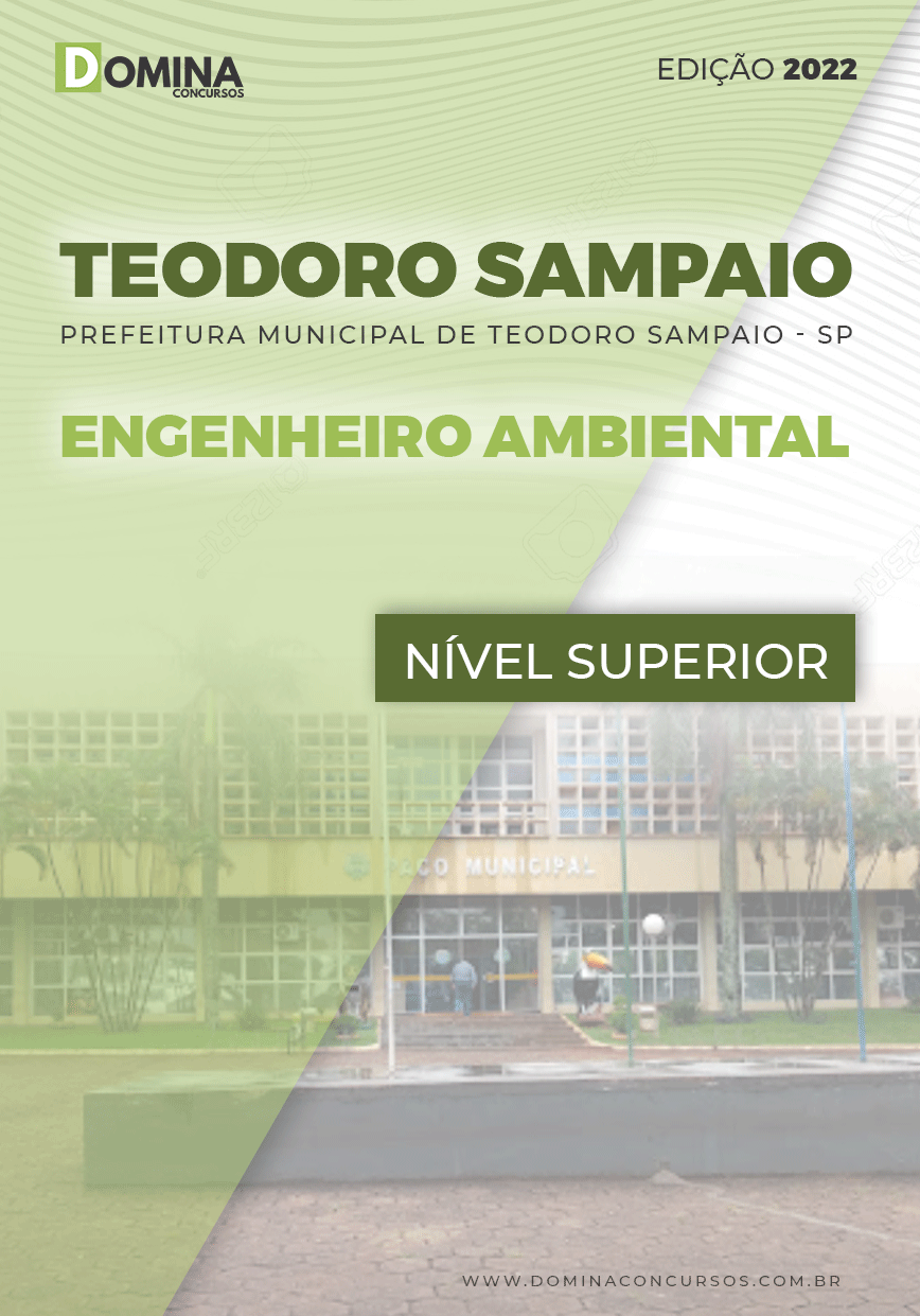 Apostila Pref Teodoro Sampaio SP 2022 Engenheiro Ambiental