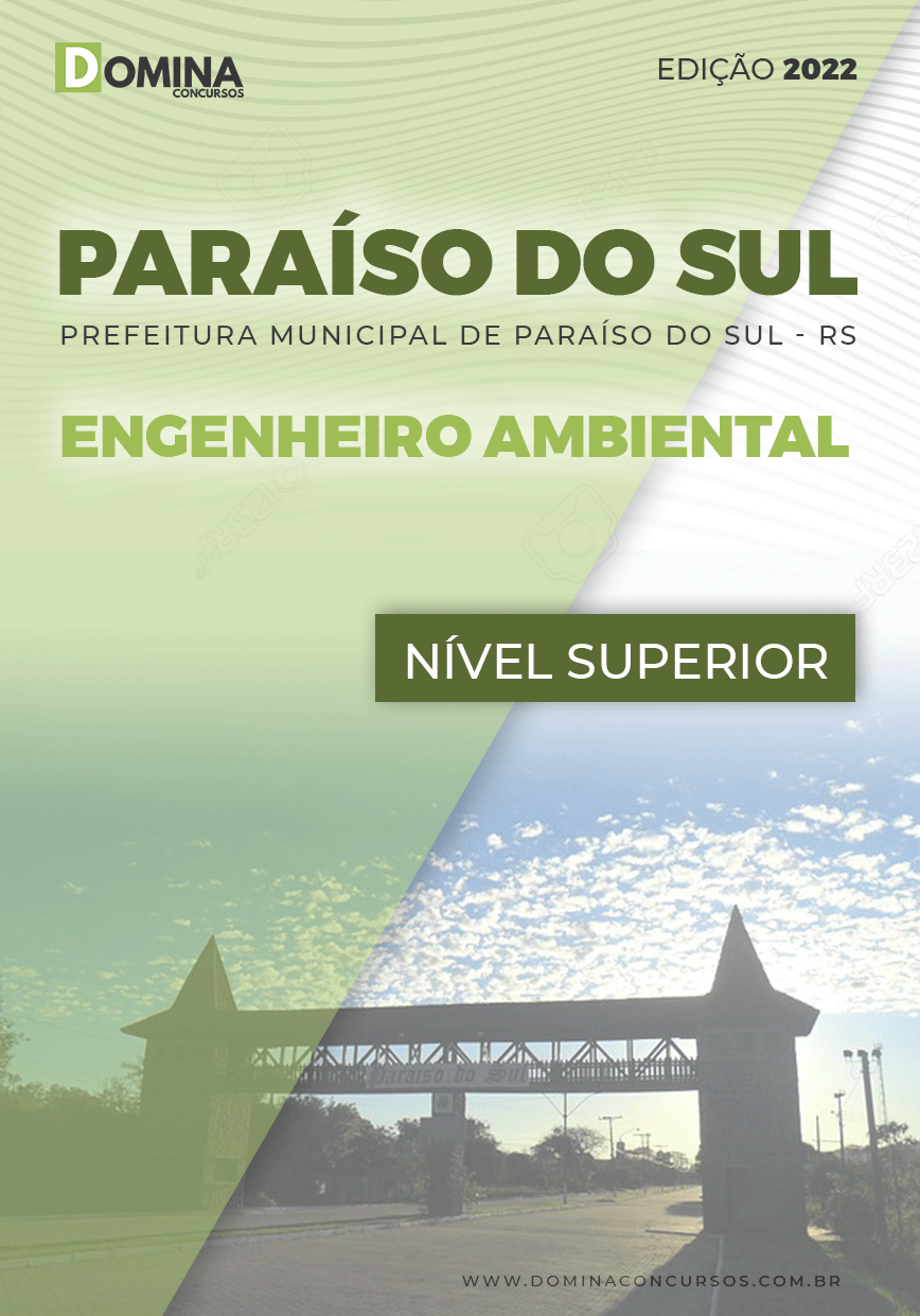 Apostila Concurso Pref Paraíso Sul RS 2022 Engenheiro Ambiental