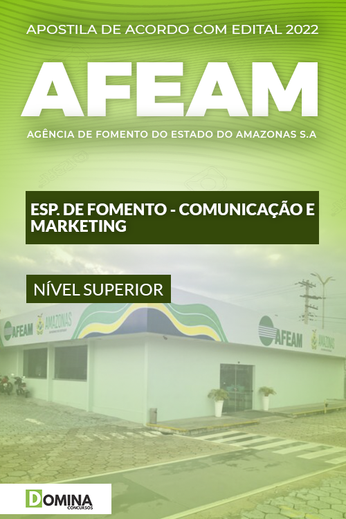 Apostila AFEAM 2022 Especialista Fomento Comunicação Marketing