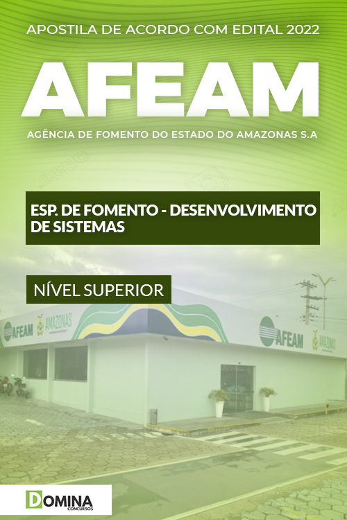 Apostila AFEAM 2022 Especialista Fomento Desenvolvimento Sistema