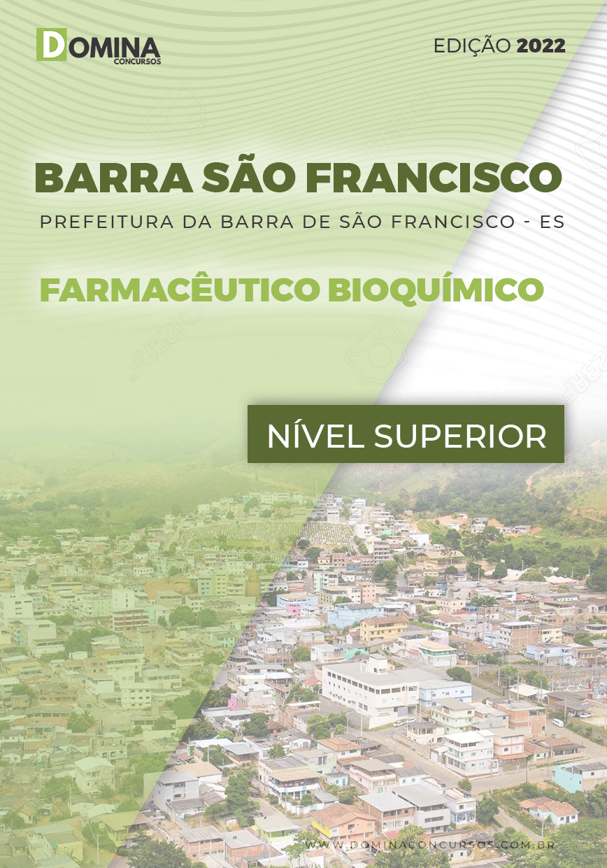 Apostila Pref Barra São Francisco ES 2022 Farmacêutico Bioquímico
