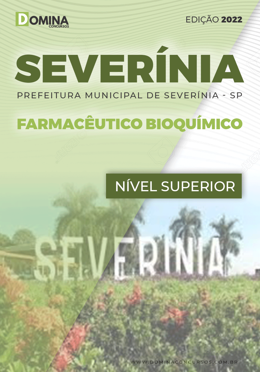 Apostila Pref Severínia SP 2022 Farmacêutico Bioquímico