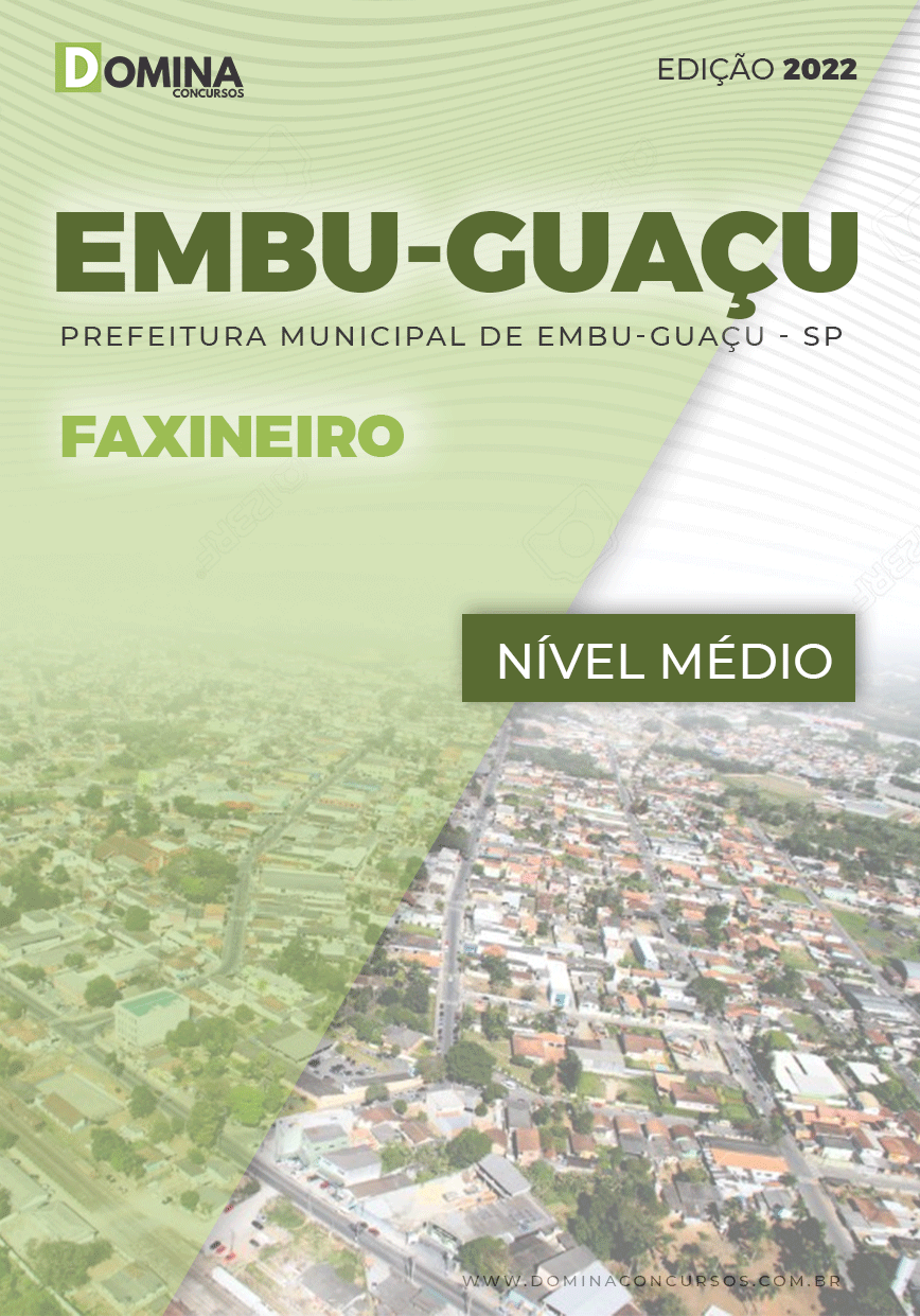 Apostila Concurso Pref Embu Guaçu SP 2022 Faxineiro