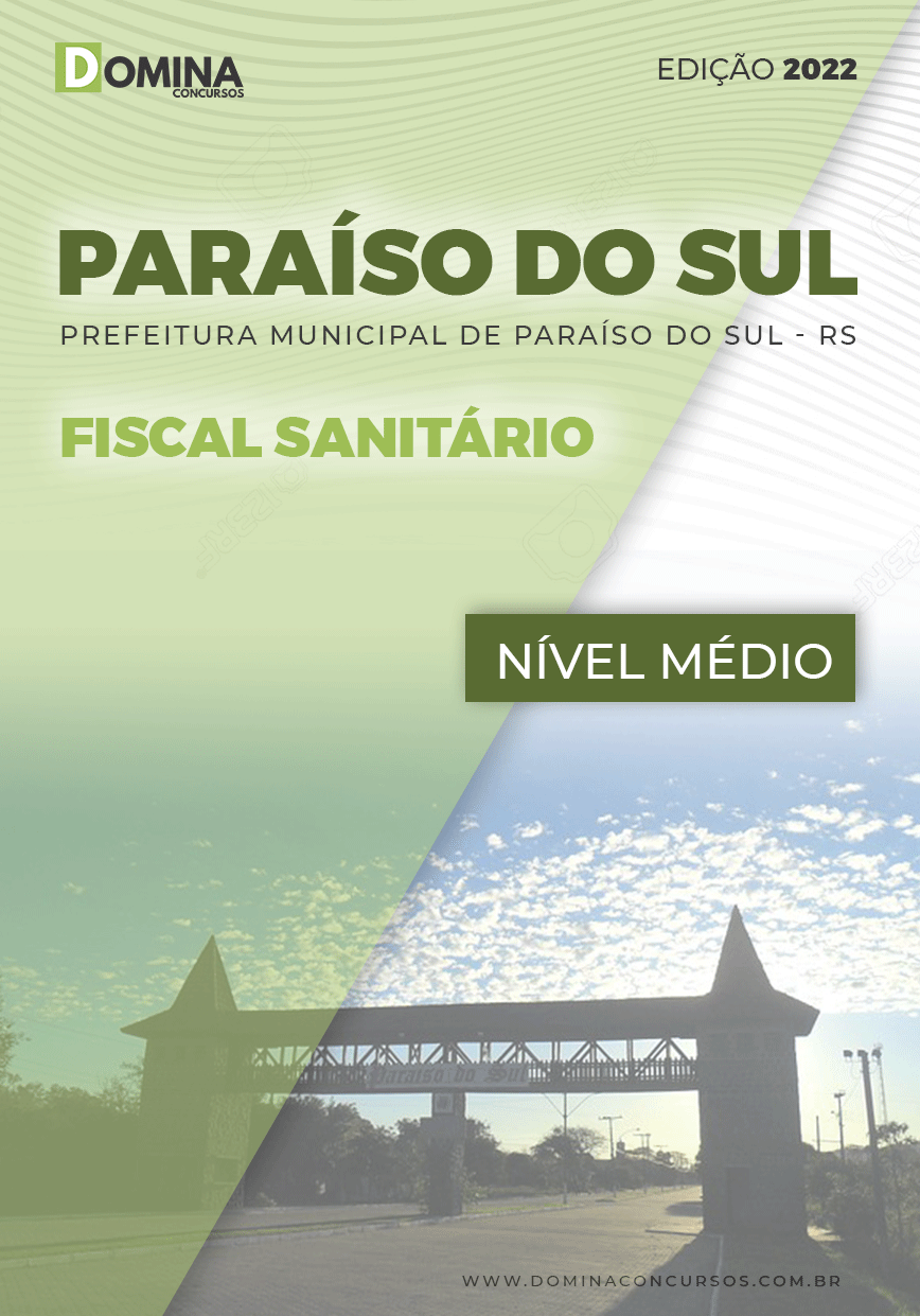 Apostila Digital Pref Paraíso Sul RS 2022 Fiscal Sanitário