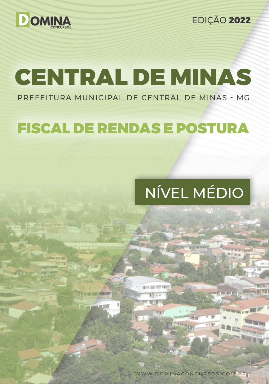 Apostila Pref Central Minas MG 2022 Fiscal Renda Postura