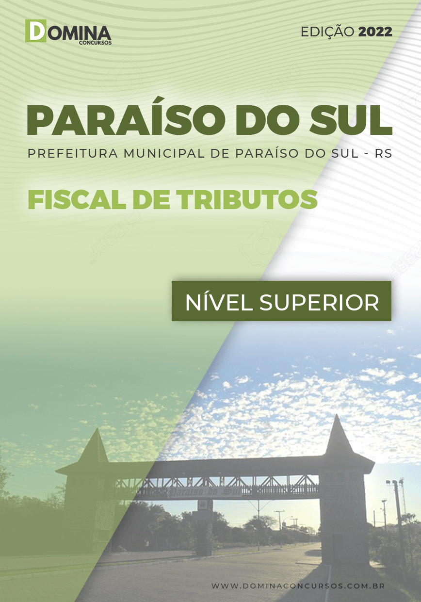 Apostila Concurso Pref Paraíso Sul RS 2022 Fiscal Tributos
