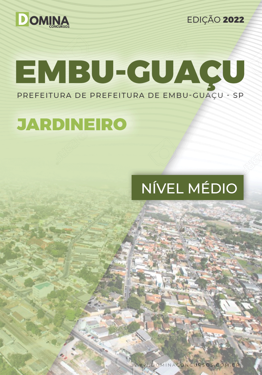 Apostila Digital Pref Embu Guaçu SP 2022 Jardineiro