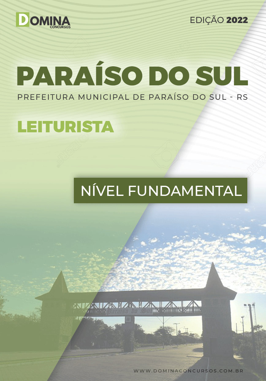 Apostila Digital Concurso Pref Paraíso Sul RS 2022 Leiturista