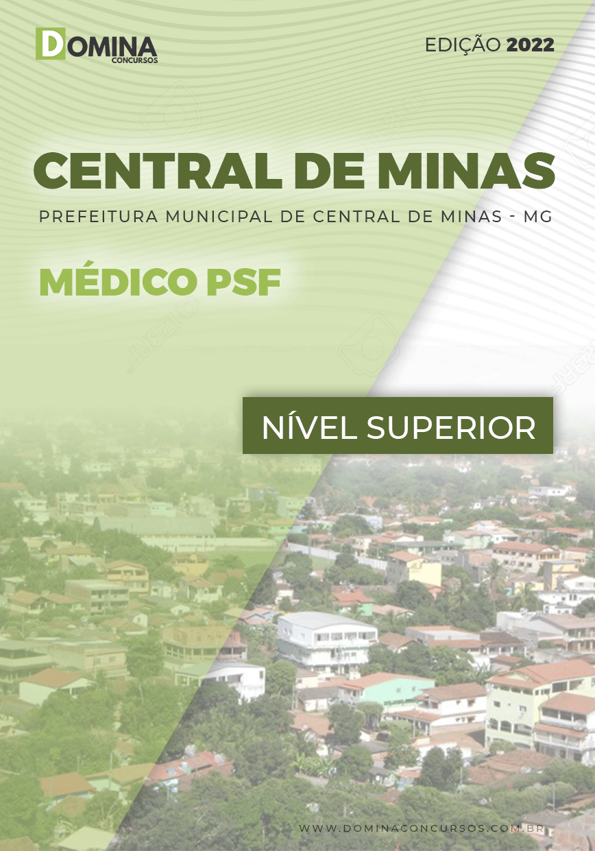 Apostila Digital Pref Central Minas MG 2022 Médico PSF