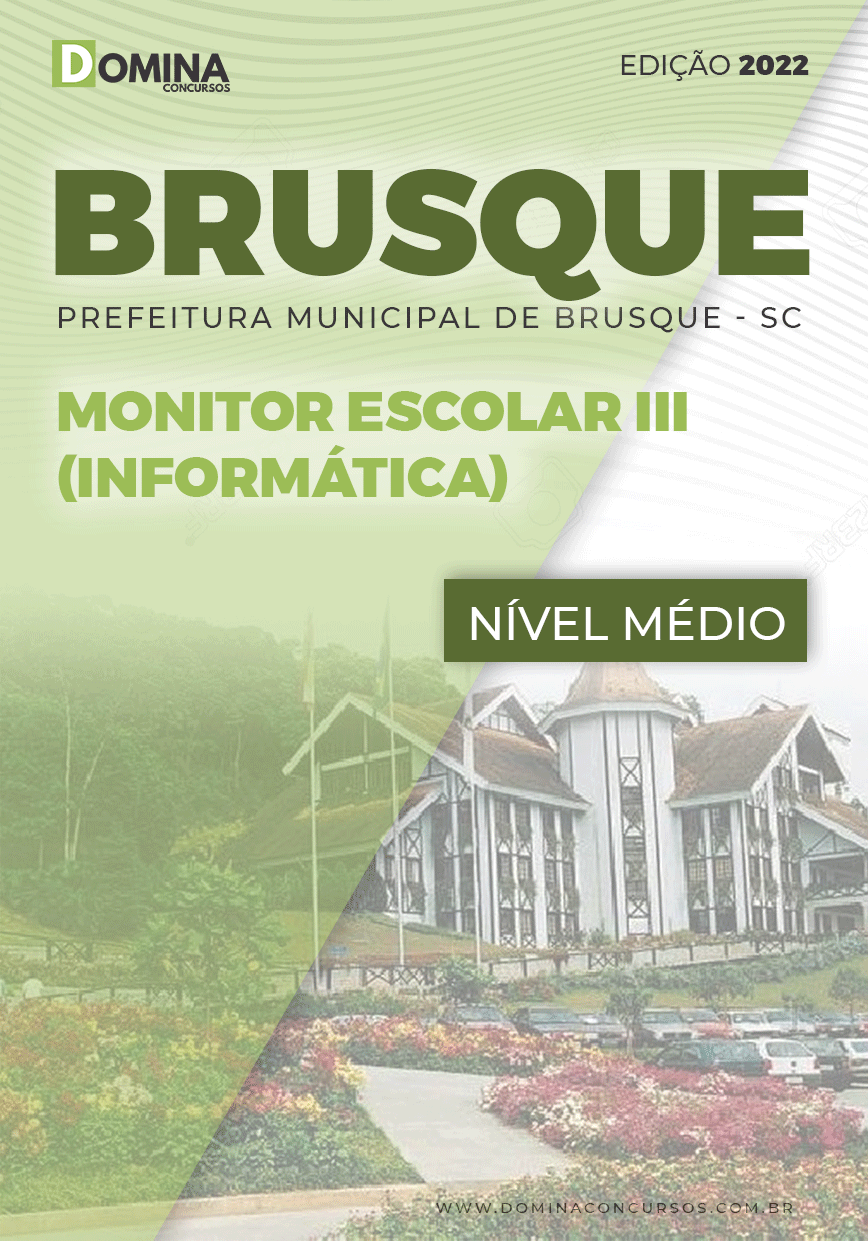 Apostila Digital Pref Brusque SC 2022 Monitor Escolar III