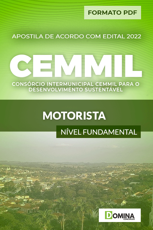 Apostila Digital Concurso CEMMIl SP 2022 Motorista
