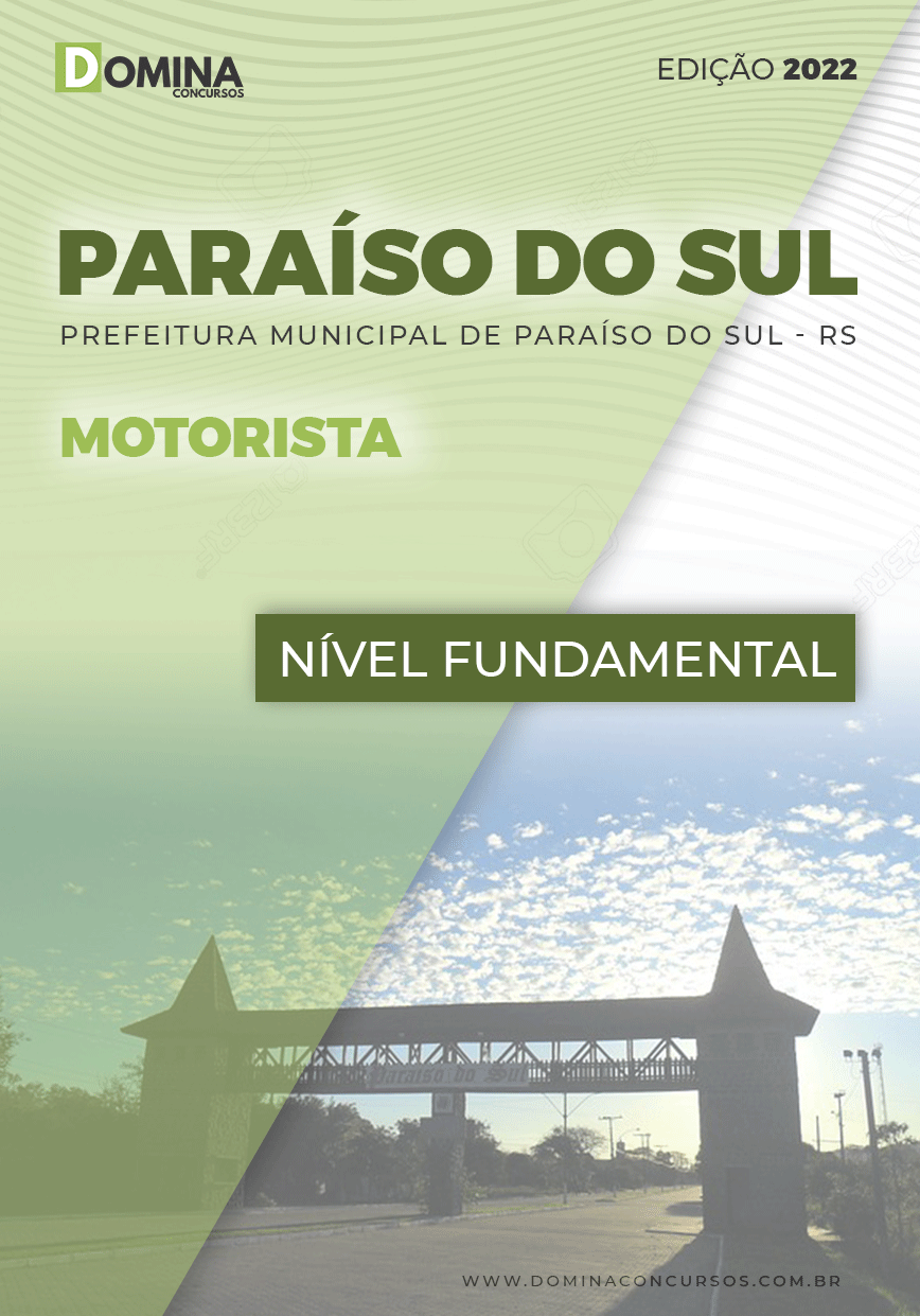 Apostila Digital Concurso Pref Paraíso Sul RS 2022 Motorista