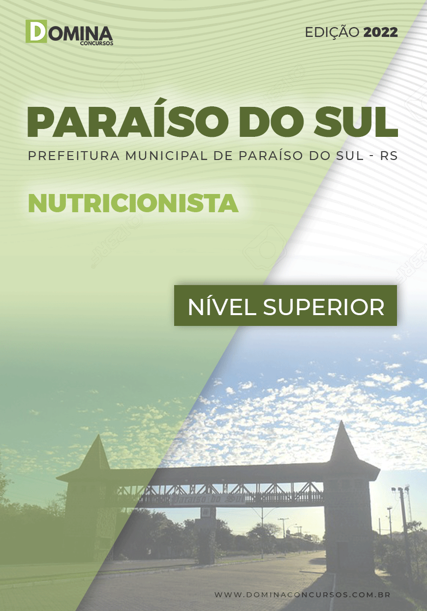 Apostila Concurso Pref Paraíso Sul RS 2022 Nutricionista