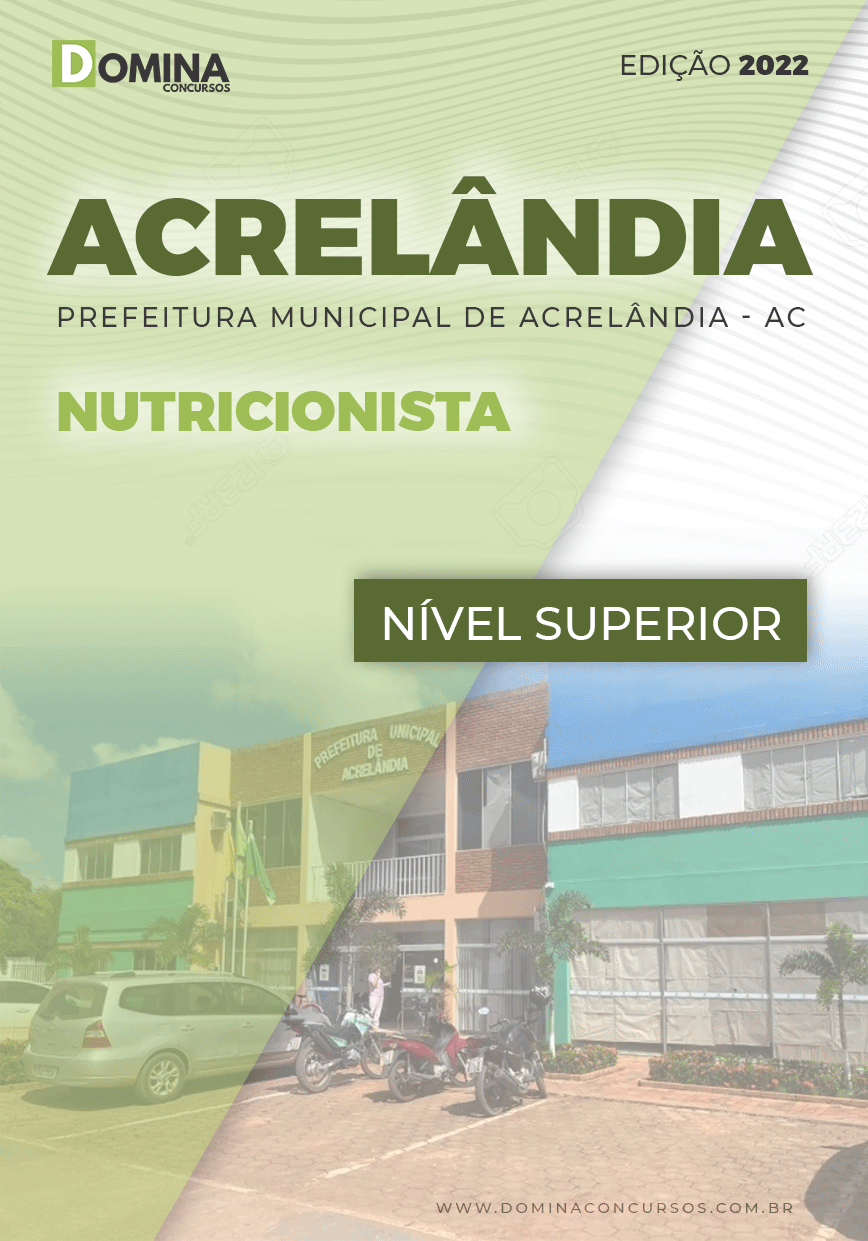 Apostila Concurso Pref Acrelândia AC 2022 Nutricionista
