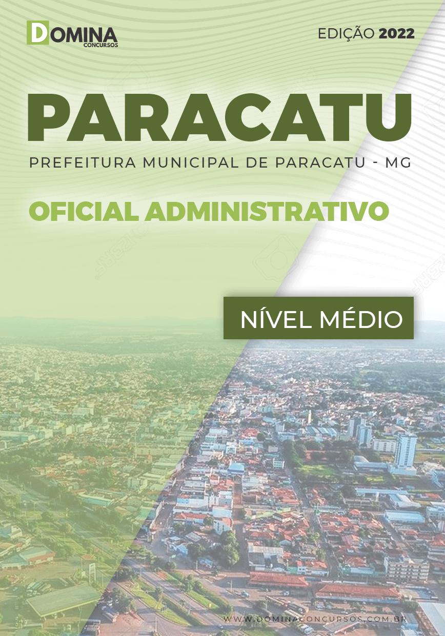 Apostila Pref Paracatu MG 2022 Oficial Administrativo
