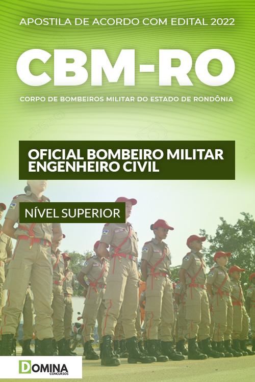 Apostila CBM RO 2022 Oficial Bombeiro Militar Engenheiro Civil