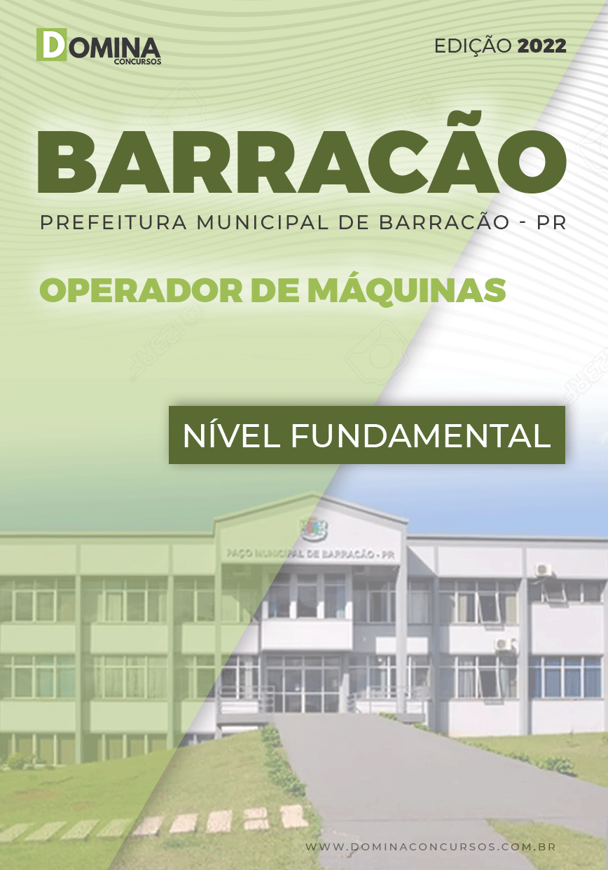 Apostila Concurso Pref Barracão PR 2022 Operador Máquinas