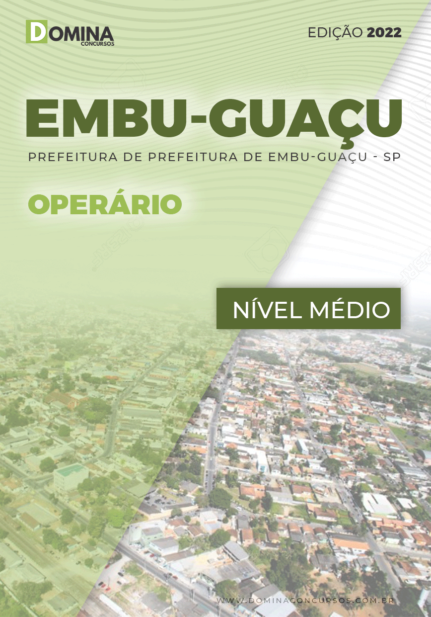 Apostila Digital Pref Embu Guaçu SP 2022 Operário