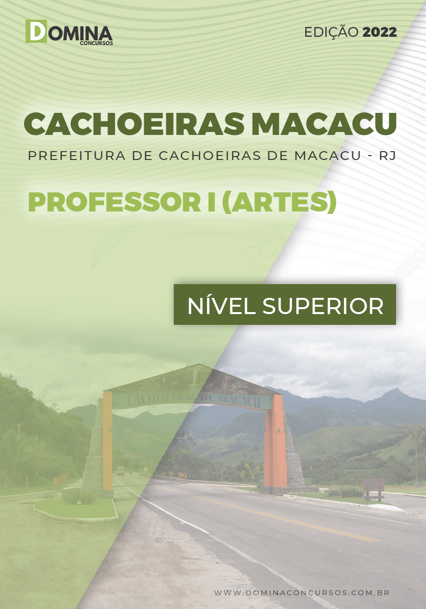 Apostila Pref Cachoeiras Macacu RJ 2022 Professor I Artes