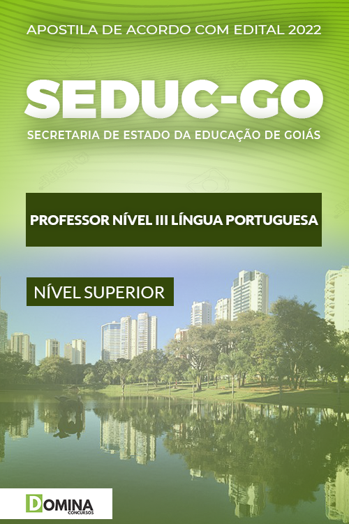 Apostila SEDUC GO 2022 Professor Nível III Língua Portuguesa
