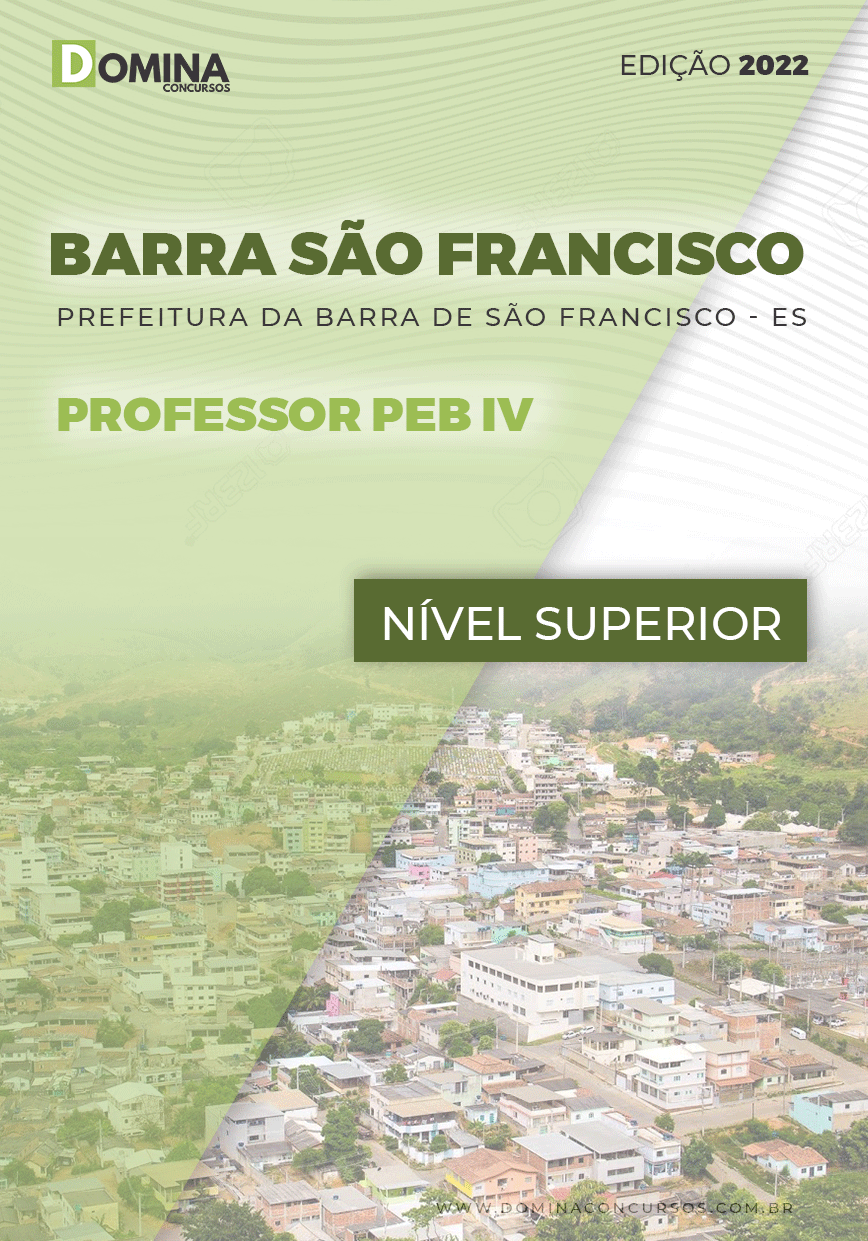 Apostila Pref Barra São Francisco ES 2022 Professor PEB VI