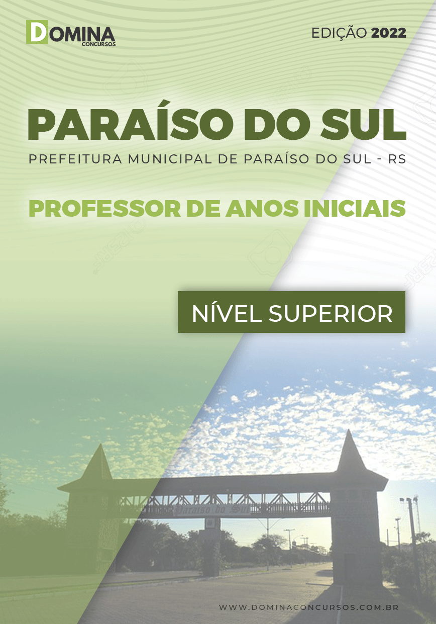 Apostila Pref Paraíso Sul RS 2022 Professor Anos Iniciais