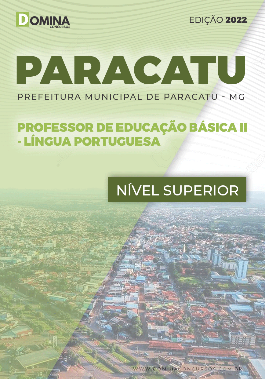 Apostila Pref Paracatu MG 2022 Prof Educ Básica II Língua Portuguesa