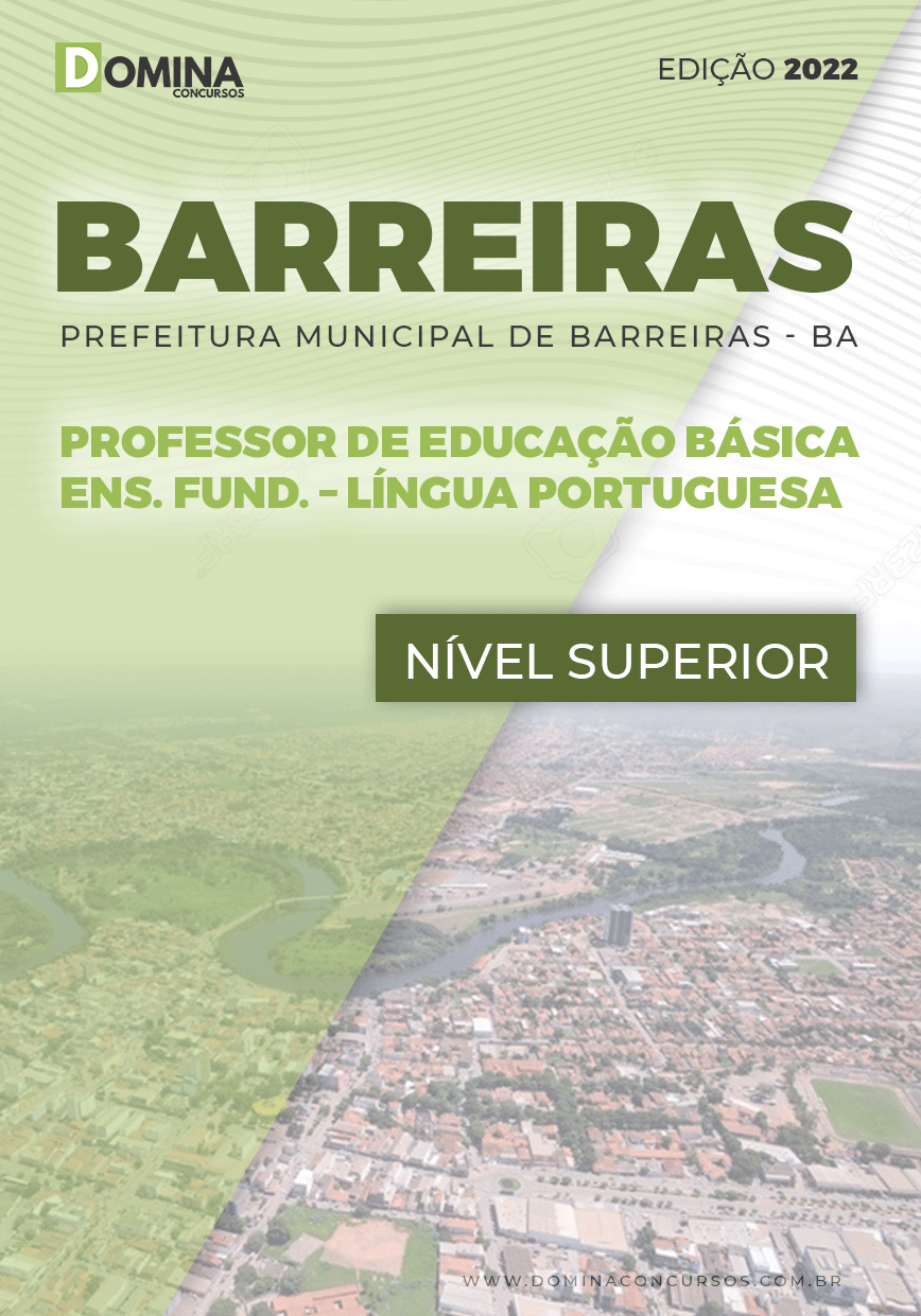 Apostila Pref Barreiras BA 2022 PEB Ensino Fund Língua Portuguesa