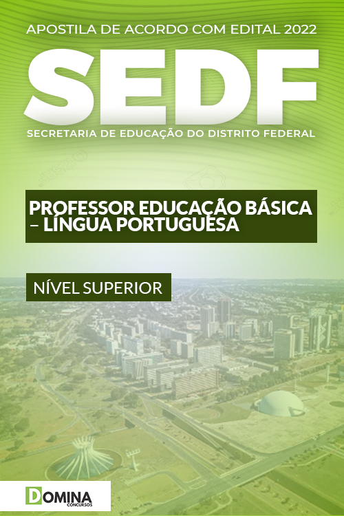 Apostila SEDF 2022 Professor Educação Básica Língua Portuguesa