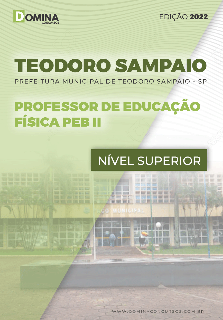 Apostila Pref Teodoro Sampaio SP 2022 Prof Educação Física PEB II