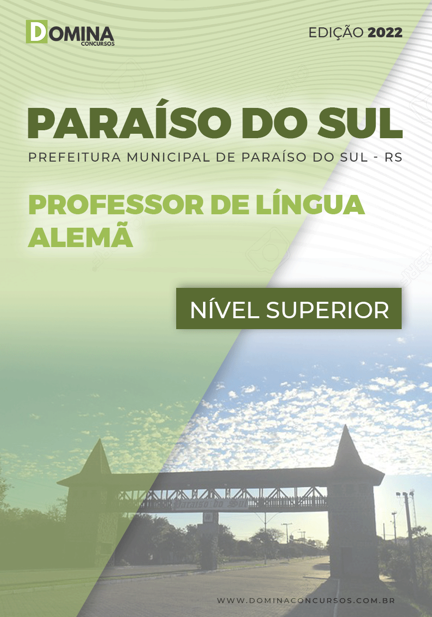 Apostila Concurso Pref Paraíso Sul RS 2022 Professor Língua Alemã