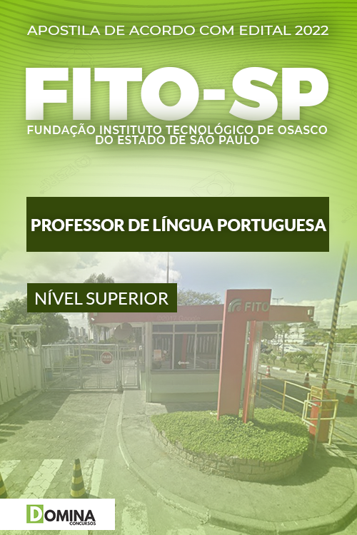 Apostila Concurso FITO SP 2022 Professor Língua Portuguesa