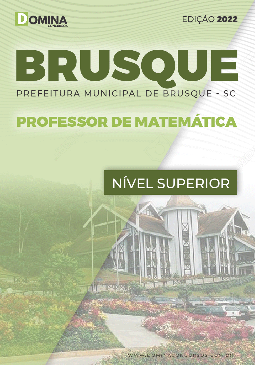 Apostila Pref Brusque SC 2022 Professor Matemática