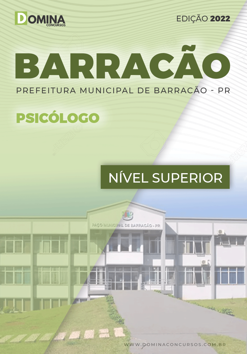 Apostila Concurso Pref Barracão PR 2022 Psicólogo