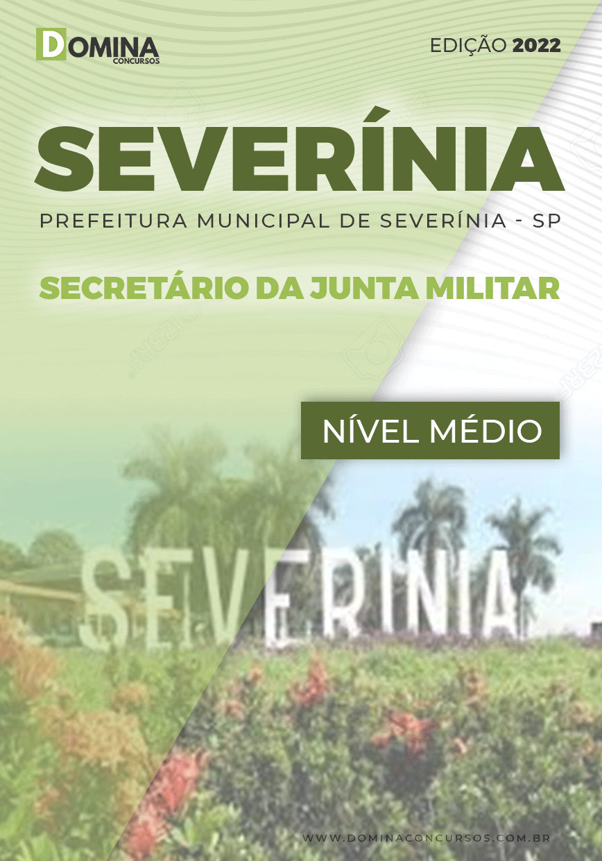 Apostila Pref Severínia SP 2022 Secretário Junta Militar