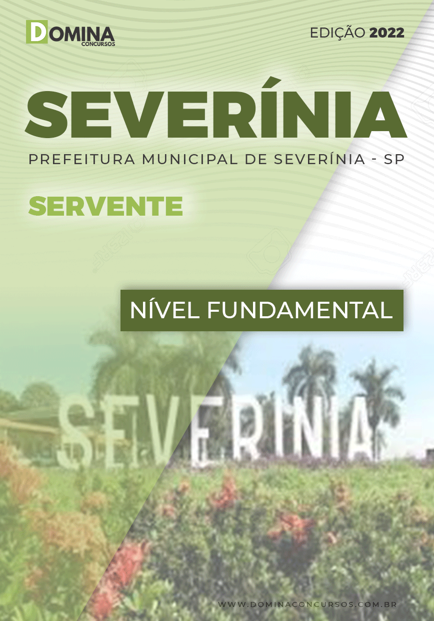 Apostila Digital Concurso Pref Severínia SP 2022 Servente