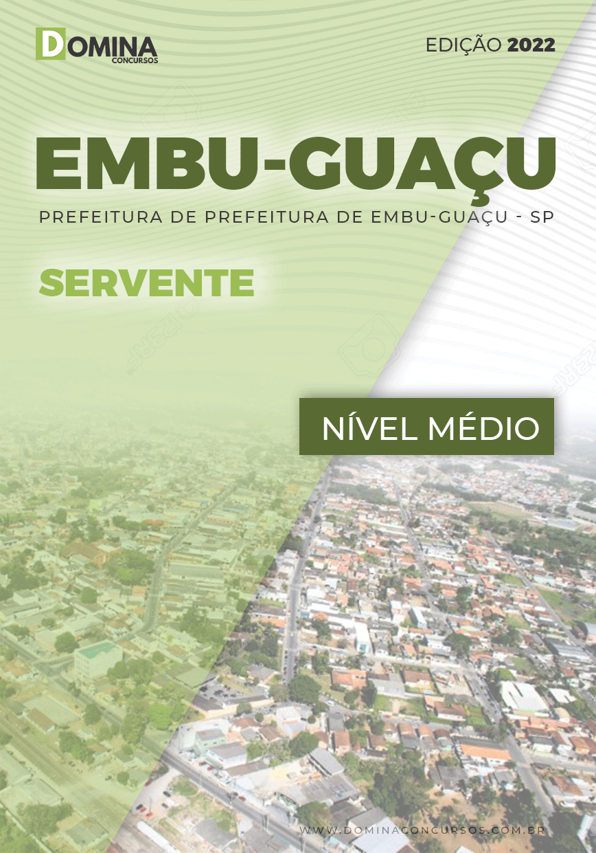 Apostila Digital Concurso Pref Embu Guaçu SP 2022 Servente