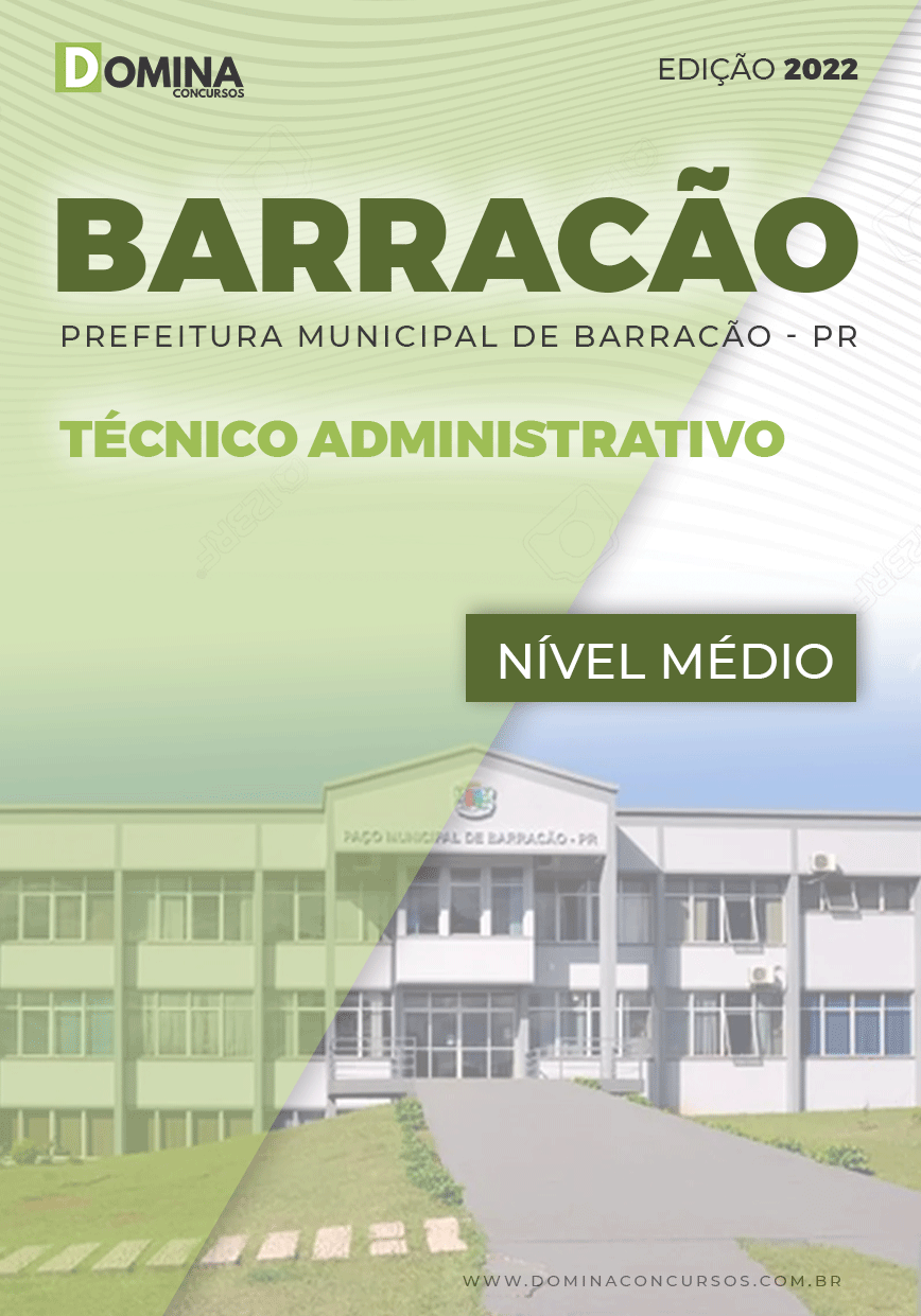 Apostila Concurso Pref Barracão PR 2022 Técnico Administrativo