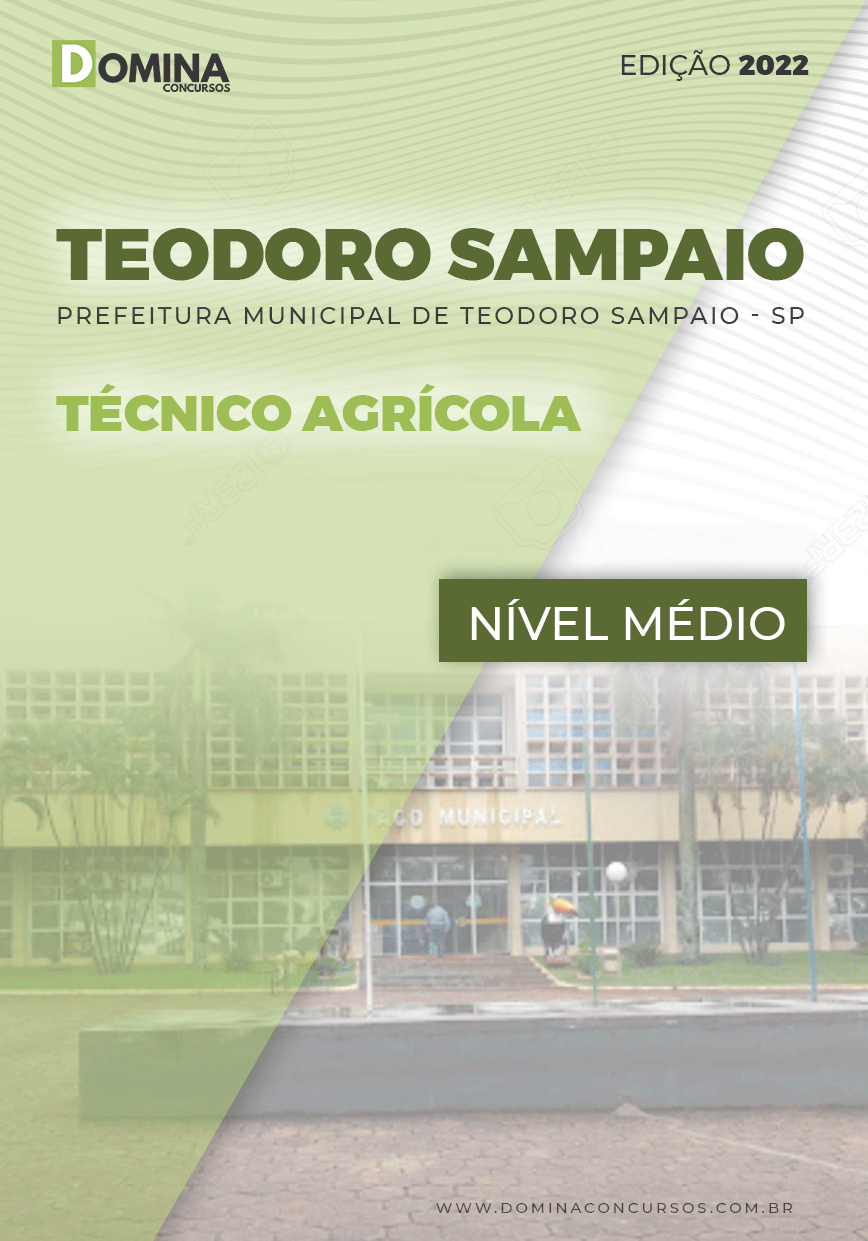 Apostila Digital Pref Teodoro Sampaio SP 2022 Técnico Agrícola
