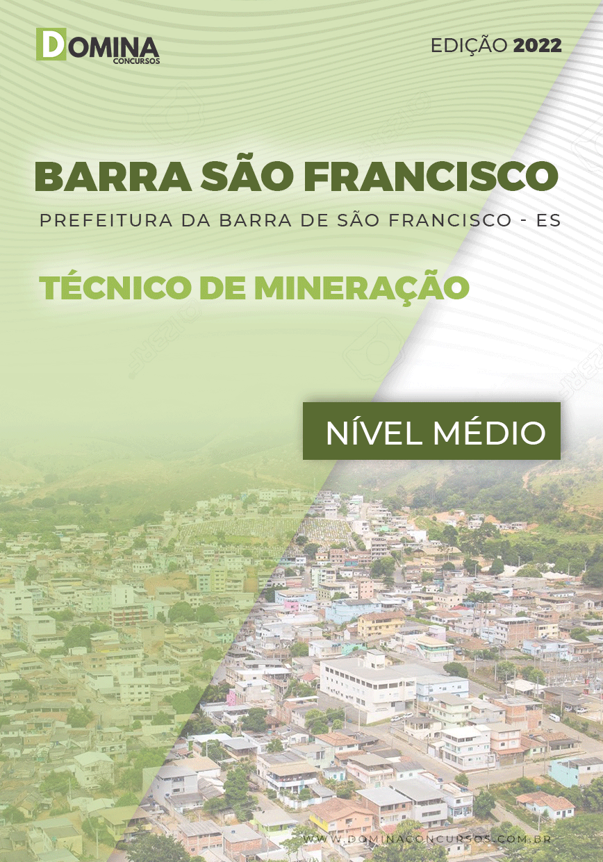 Apostila Pref Barra São Francisco ES 2022 Técnico Mineração