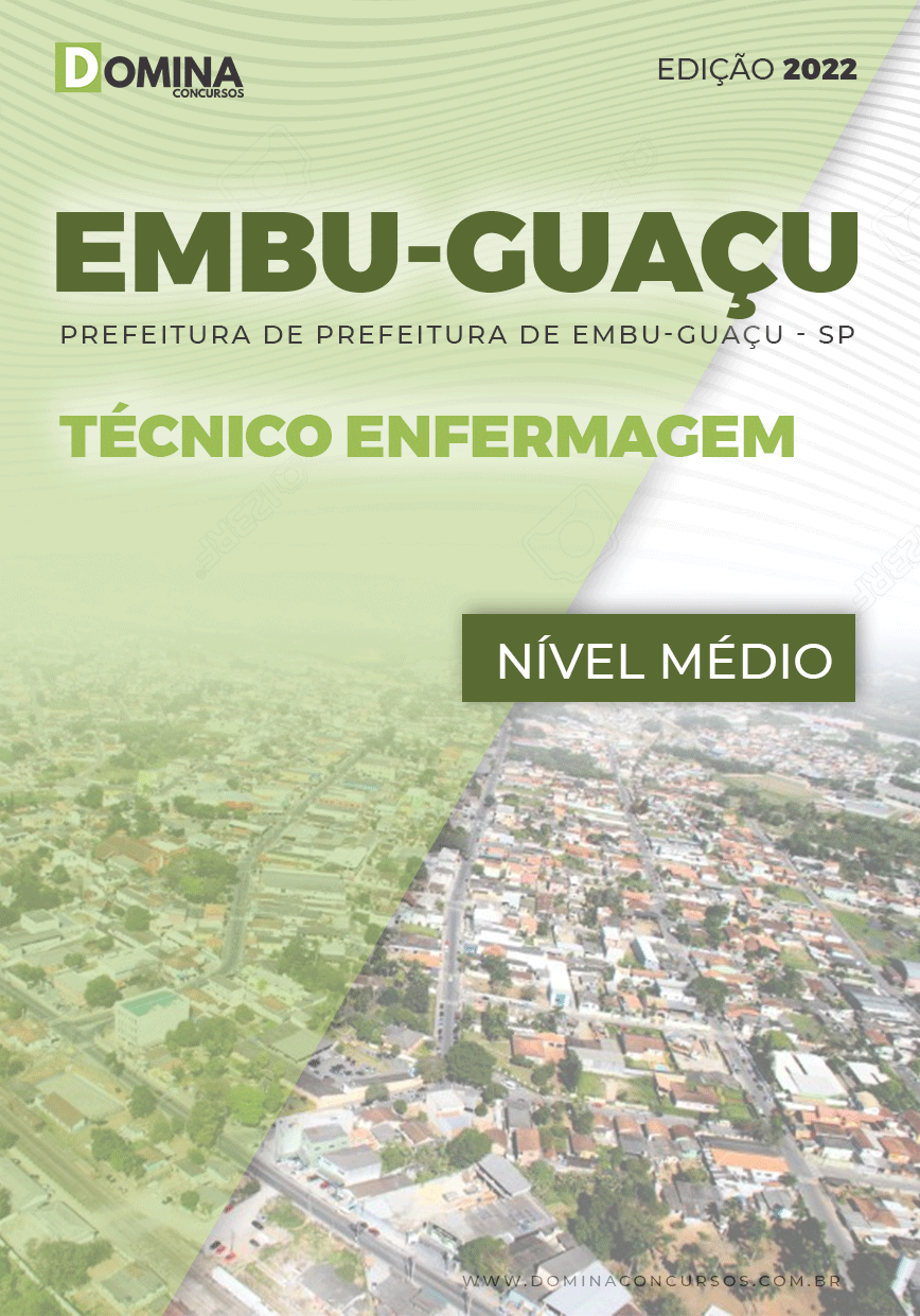 Apostila Pref Embu Guaçu SP 2022 Técnico Enfermagem
