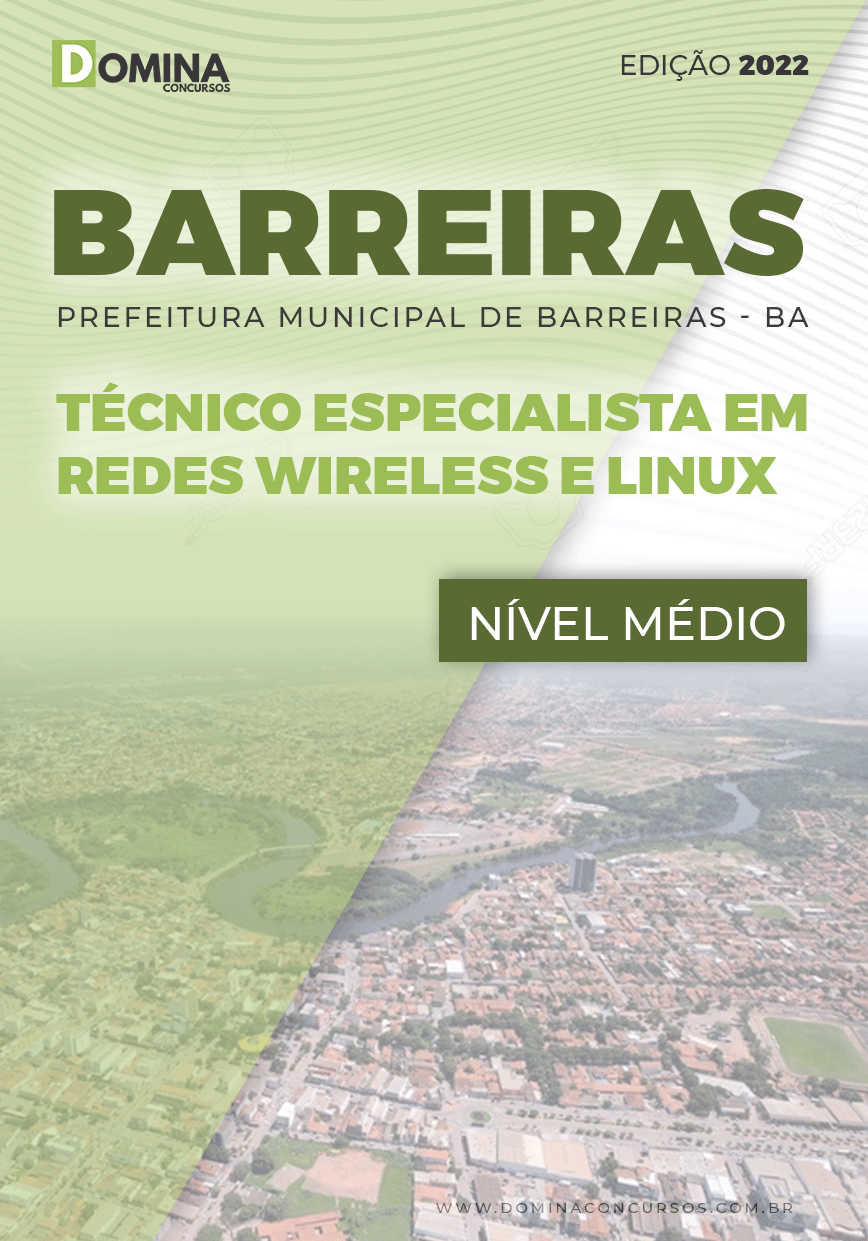Apostila Pref Barreiras BA 2022 Técnico Espec Redes Wireless Linux