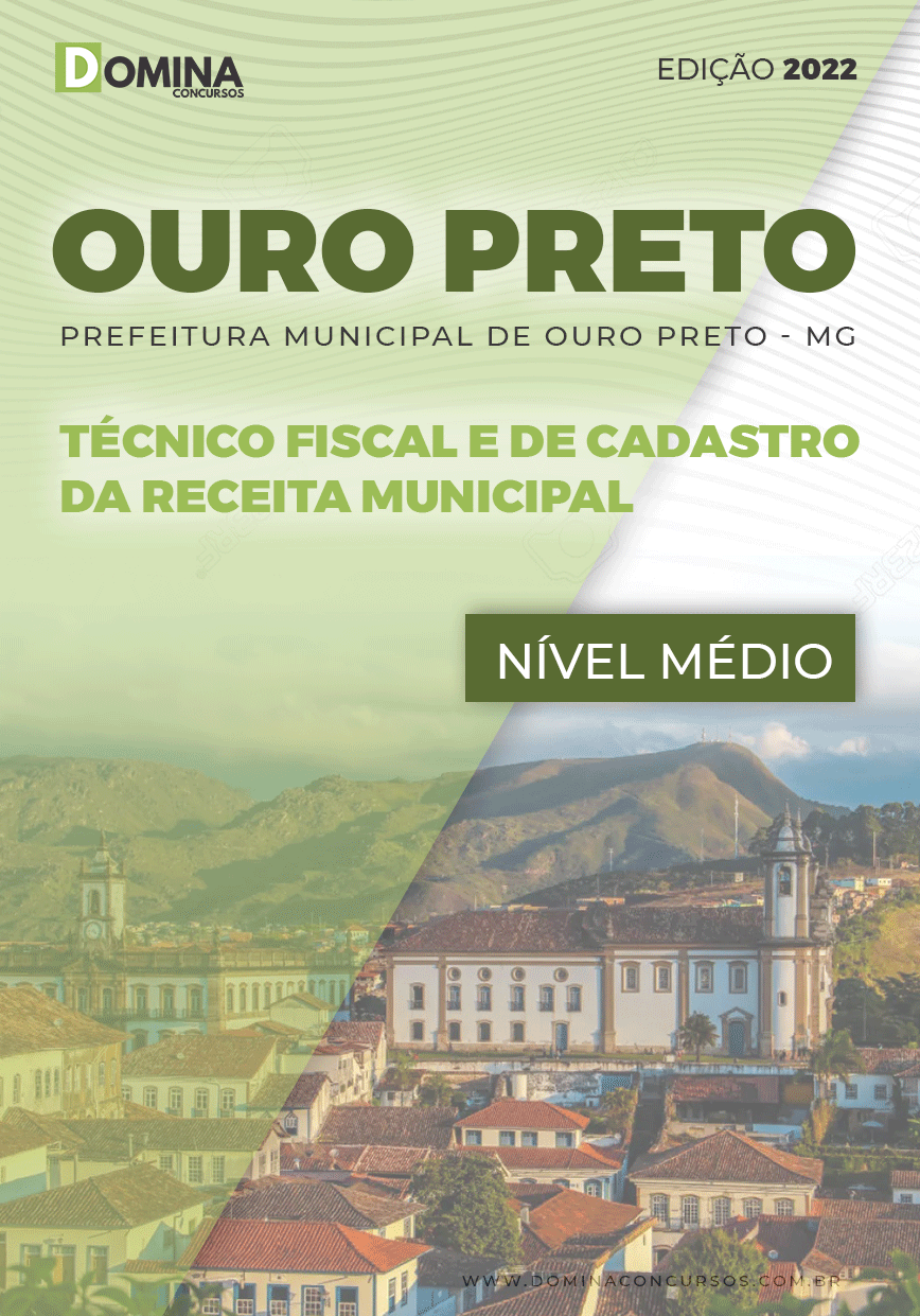 Apostila Pref Ouro Preto MG 2022 Técnico Fiscal Receita Municipal