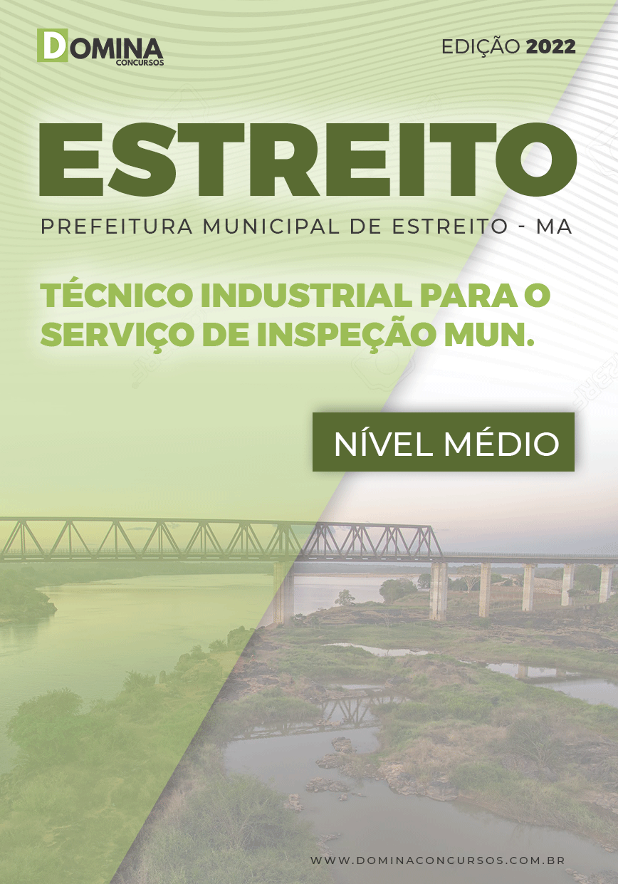 Apostila Pref Estreito MA 2022 Técnico Industrial Inspeção Municipal