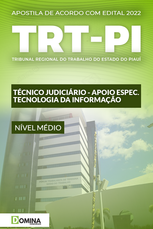 Apostila TRT PI 2022 Técnico Judiciário Especialidade TI