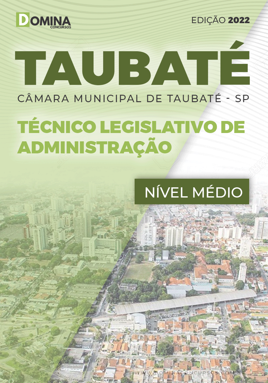 Apostila Câmara Taubaté SP 2022 Técnico Legislativo Administração